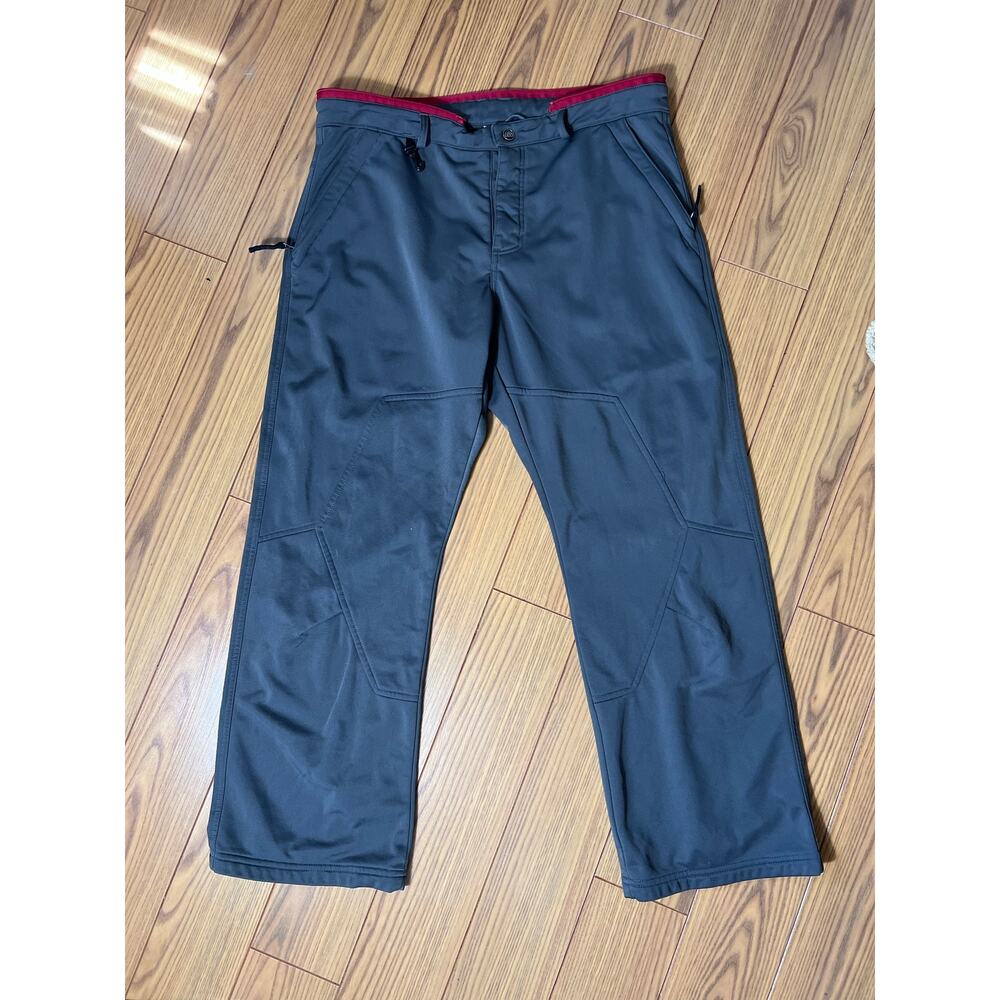 686 Pants Mens Large XL Gray Fleece Lined Snowboard Outdoor Snow Winter Hiking